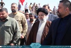 حضور رئیس جمهور در یادمان شهدای کربلای ۴  