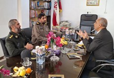دیدار سردار مهدی امیریان با فرمانده قرارگاه راهیان نور جنوب غرب ارتش در استان خوزستان