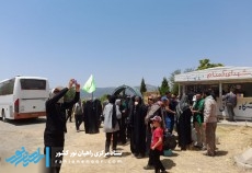 بازدید کاروان راهیان نور استان اصفهان از یادمان دریاچه زریوار
