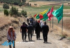 حضور زائرین کاشانی در یادمان عملیات والفجر۴