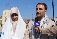 جشن عقد زوج دانشجو بر عرشه لندینگ کرافت  