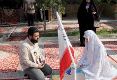 آغاز زندگی مشترک زوج کرمانی در جوار شهدای هویزه