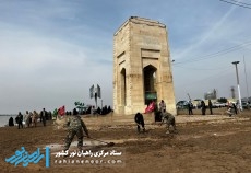 بازسازی و تعمیرات در یادمان شهدای والفجر هشت