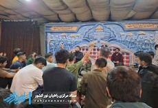 احیای شب نیمه شعبان در معراج شهدای اهواز برگزار شد