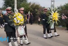 تشییع باشکوه پیکر شهید بهرام پنجه ورزیدن در شمس‌آباد