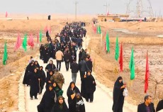 حضور کاروان زائرین تهرانی در یادمان شهدای شلمچه