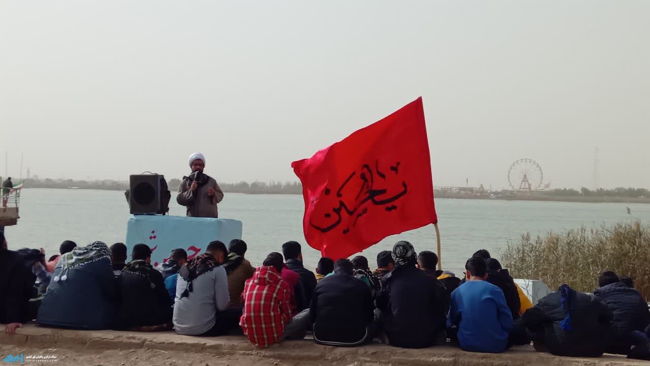 مناجات زائران در جوار شهدای اروند  