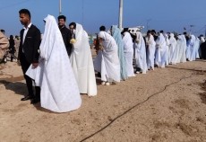 جشن ازدواج ۴۰ زوج جوان در یادمان شهدای والفجر ۸