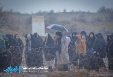حال و هوای زائران  یادمان فکه در روز بارانی