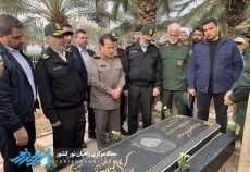 ادای احترام سرداران کارگر و رادان به شهید محمدرضا سبحانی