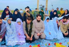 جشن ازدواج ۵ زوج جوان در یادمان دهلاویه